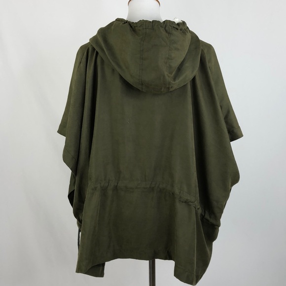 Ag Plus Olive Green Cape Style Jacket, Medium - Picture 3 of 6
